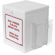 Caixa de sugestão em ABS branca 1.12.0053 Isoflex PT 1 UN