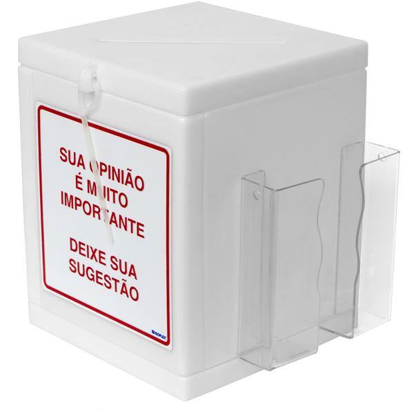 Caixa de sugestão em ABS branca 1.12.0053 Isoflex PT 1 UN