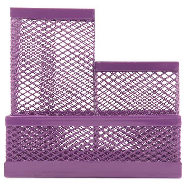 Organizador de mesa aramado com 4 divisórias, Roxo, B83-318, Spiral Office - PT 1 UN Organizador de mesa aramado com 4 divisórias, Roxo, B83-318, Spiral Office - PT 1 UN