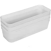 Organizador de gaveta, 18 x 9 x 6,75cm, transparente, ES22-03, São Bernardo - PT 3 UN