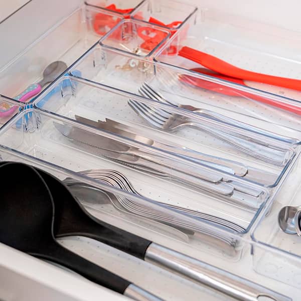 Organizador de gaveta Clear Multi, 7,5x7,5x5,4cm, OR45020, Ordene - PT 1 UN