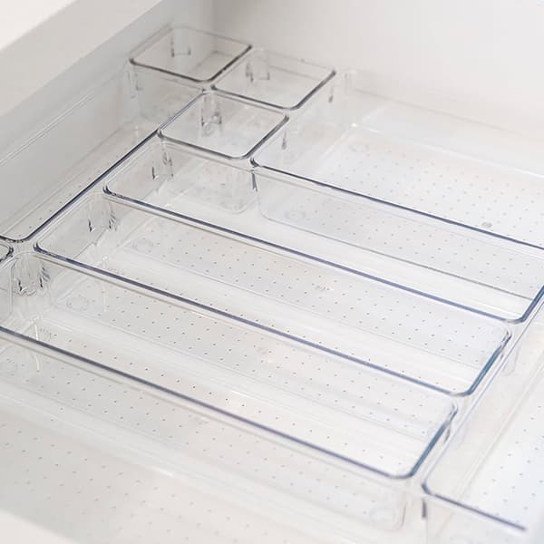 Organizador de gaveta Clear Multi, 7,5x7,5x5,4cm, OR45020, Ordene - PT 1 UN