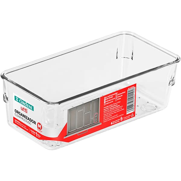 Organizador de gaveta Clear Multi, 15,1x7,5x5,4cm, OR45021, Ordene - PT 1 UN