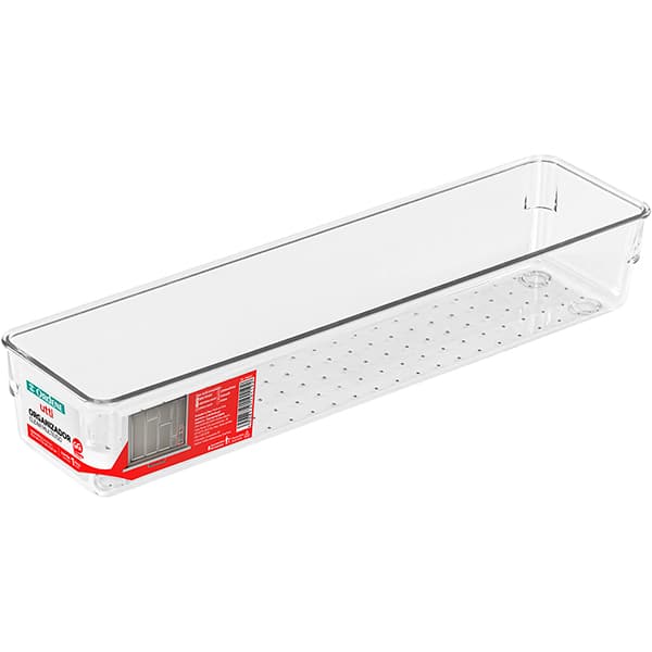Organizador de gaveta Clear Multi, 30,5x7,5x5,4cm, OR45023, Ordene - PT 1 UN