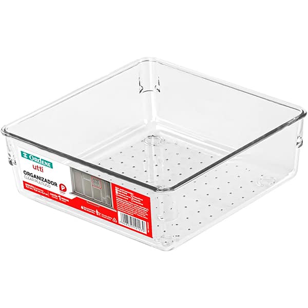 Organizador de gaveta Clear Multi, 15,1x15,6x5,4cm, OR45030, Ordene - PT 1 UN