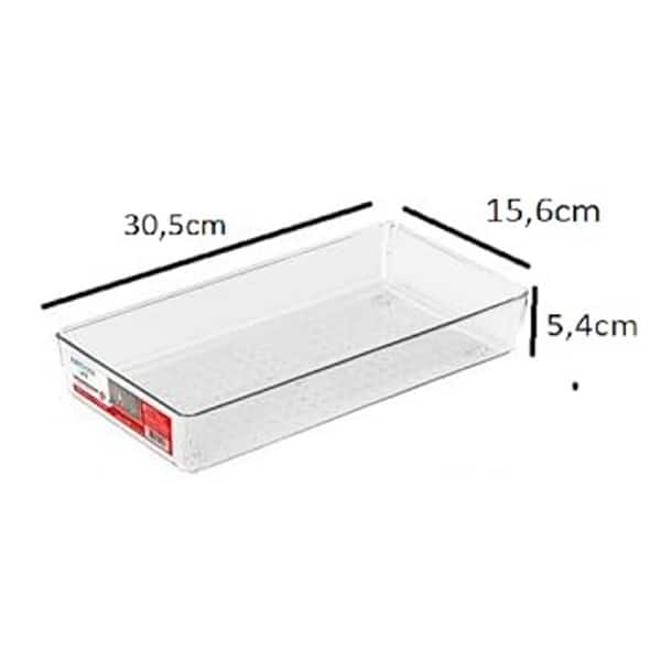 Organizador de gaveta Clear Multi, 30,5x15,6x5,4cm, OR45032, Ordene - PT 1 UN Organizador de gaveta Clear Multi, 30,5x15,6x5,4cm, OR45032, Ordene - PT 1 UN
