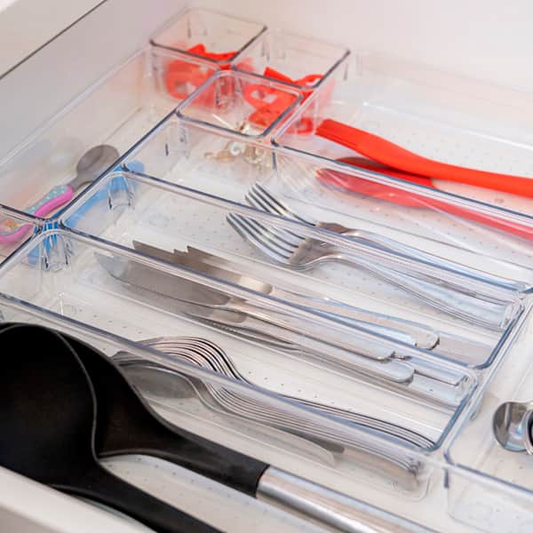 Organizador de gaveta Clear Multi, 30,5x15,6x5,4cm, OR45032, Ordene - PT 1 UN Organizador de gaveta Clear Multi, 30,5x15,6x5,4cm, OR45032, Ordene - PT 1 UN