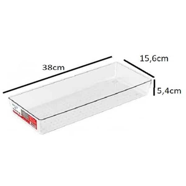 Organizador de gaveta Clear Multi, 38x15,6x5,4cm, OR45033, Ordene - PT 1 UN Organizador de gaveta Clear Multi, 38x15,6x5,4cm, OR45033, Ordene - PT 1 UN