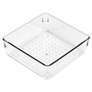 Organizador Multiuso 16,5 x 17,5 x 16,5cm, Cristal , UD020014, Dello - PT 1 UN