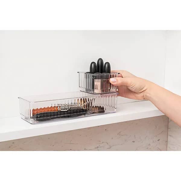 Organizador Multiuso New Retrô Cristal, 8cm x 5cm x 24cm, 700ml, 10256/3009, Coza - PT 1 UN Organizador Multiuso New Retrô Cristal, 8cm x 5cm x 24cm, 700ml, 10256/3009, Coza - PT 1 UN