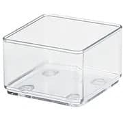 Organizador Multiuso Cristal, 250ml, 8cm x 8cm x 5cm, 3293, ARTHI - PT 1 UN