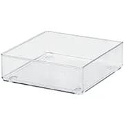 Organizador Multiuso Cristal, 1L, 16cm x 16cm x 5cm, 3297, ARTHI - PT 1 UN