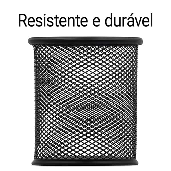 Porta lápis aramado preto B8802 Spiral Office PT 1 UN Porta lápis aramado preto B8802 Spiral Office PT 1 UN