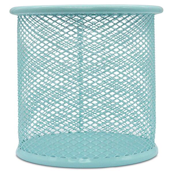 Porta lápis aramado verde pastel B8802 Spiral Office PT 1 UN