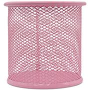 Porta lápis aramado rosa pastel B8802 Spiral Office PT 1 UN