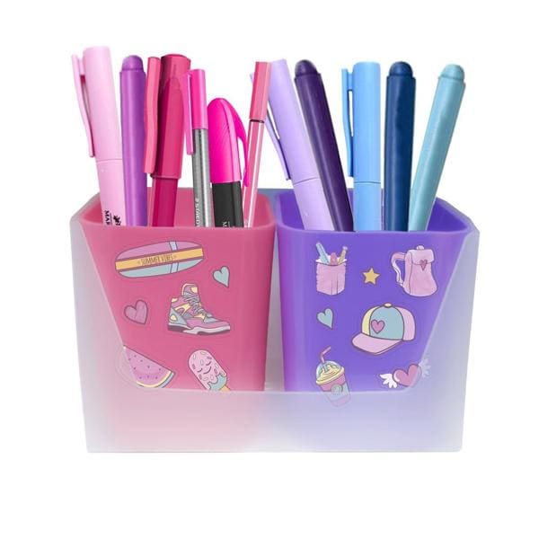 Kit organizador de mesa, Rosa e Roxo, 2299.02000, Dello - BT 2 UN