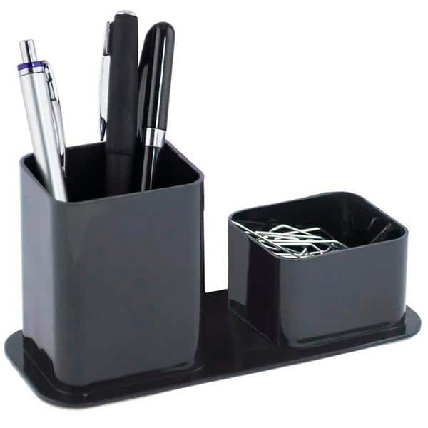 Porta Lápis / Clips, Poliestireno, Preto, Dello - CX 1 UN