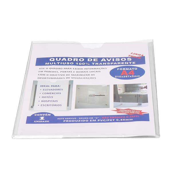 Quadro de Aviso A4 Thick 107 Plastic PT 1 UN