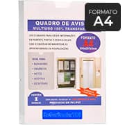 Quadro de Avisos A4 Slim, 108, Plastic - PT 1 UN