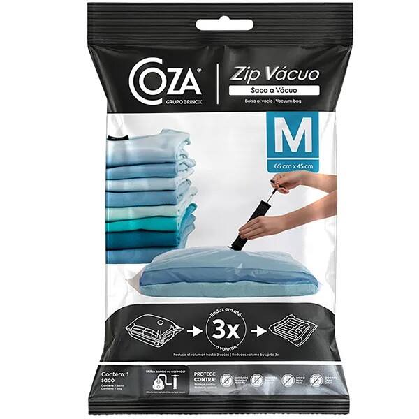 Saco Organizador a Vácuo M, 65 x 45cm, 30281/3001, Coza - PT 1 UN Saco Organizador a Vácuo M, 65 x 45cm, 30281/3001, Coza - PT 1 UN