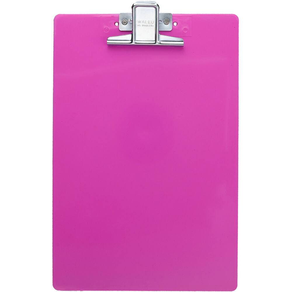 Prancheta poliestireno oficio rosa Waleu - Escolar - Kalunga.com