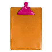 Prancheta poliestireno 1/2 ofício, Full color, Laranja, 3009.K.001, Dello - PT 1 UN Prancheta poliestireno 1/2 ofício, Full color, Laranja, 3009.K.001, Dello - PT 1 UN