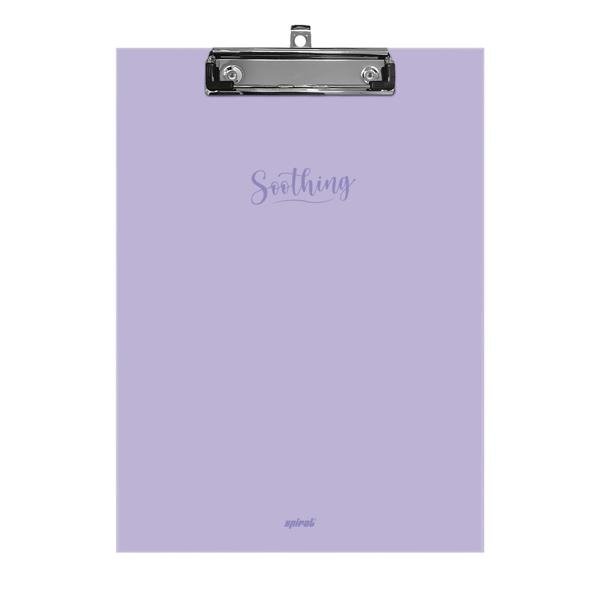 Prancheta papelão A4 Decorada , Soothing lilás, 2388659, Spiral Soot - PT 1 UN