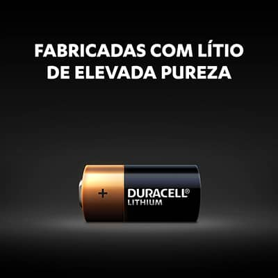 Bateria eletrônica litio Duracell CR123 - 3 volts - BT 1 UN