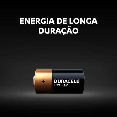 Bateria eletrônica litio Duracell CR123 - 3 volts - BT 1 UN