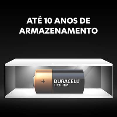 Bateria eletrônica litio Duracell CR123 - 3 volts - BT 1 UN