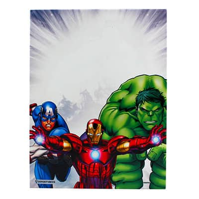 Painel metálico 26x19 Vingadores Avengers Marvel 10081876 Zona Criativa - PT 1 UN