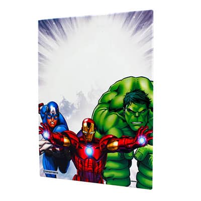 Painel metálico 26x19 Vingadores Avengers Marvel 10081876 Zona Criativa - PT 1 UN