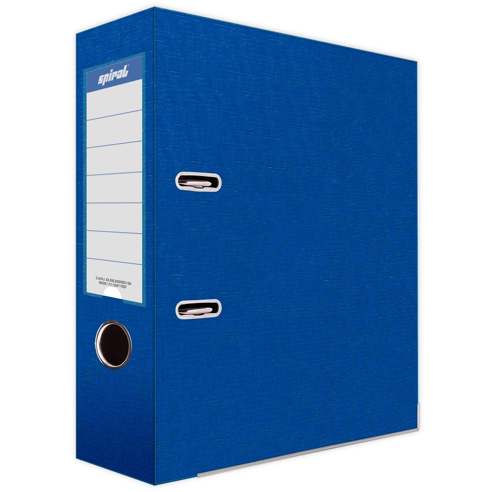 Registrador A/Z com visor A4 LL pokf Azul Spiral - PT 1 UN | Loja