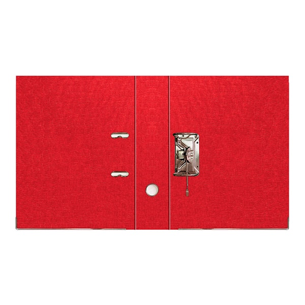 Registrador A/Z com visor ofício LL pokf, Vermelho, Spiral - PT 1 UN