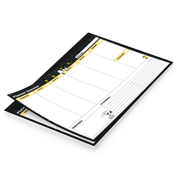 Planner de Mesa Semanal 60 Folhas, Snoopy, 2751303, Spiral Sno - PT 1 UN Planner de Mesa Semanal 60 Folhas, Snoopy, 2751303, Spiral Sno - PT 1 UN