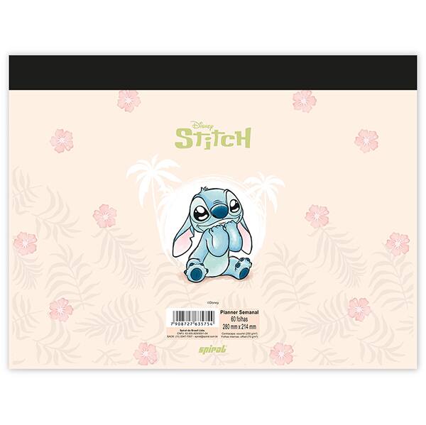 Planner semanal 214x280mm 60fls Stitch 2635754 Spiral Ds PT 1 UN