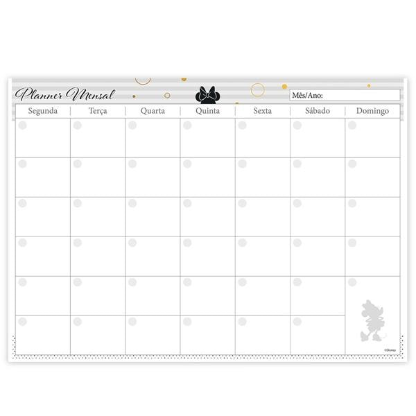 Planner Mensal, 214 X 280mm, 24 Folhas, Disney Minnie Pb, 2270135, Spiral - PT 1 UN