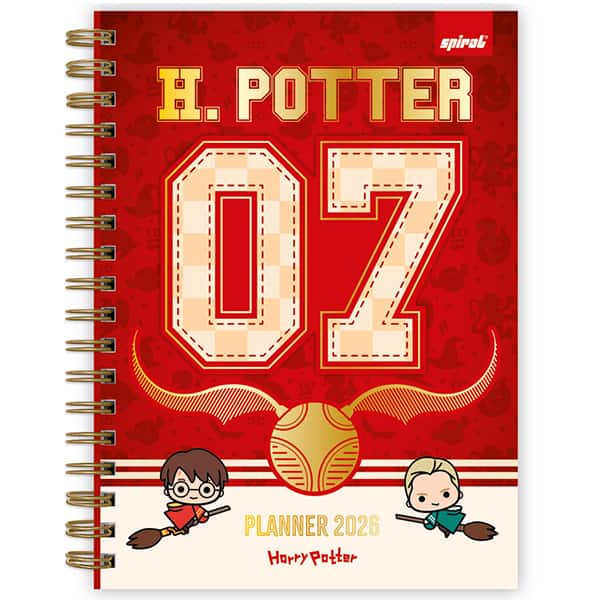 Planner colegial 174x240mm HP Charms c/esp. 2635761 Spiral Hpc PT 1 UN