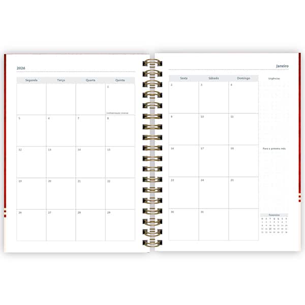 Planner colegial 174x240mm HP Charms c/esp. 2635761 Spiral Hpc PT 1 UN