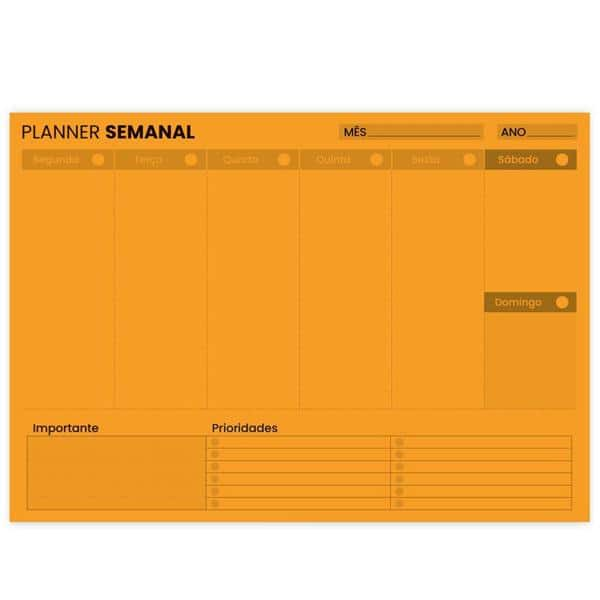 Planner semanal Lumi, 60 folhas, 2250090, Spiral Lumi - PT 1 UN