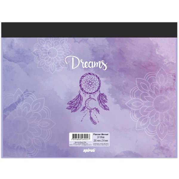 Planner mensal Dreams, 24 folhas, 2369047, Spiral Dms - PT 1 UN