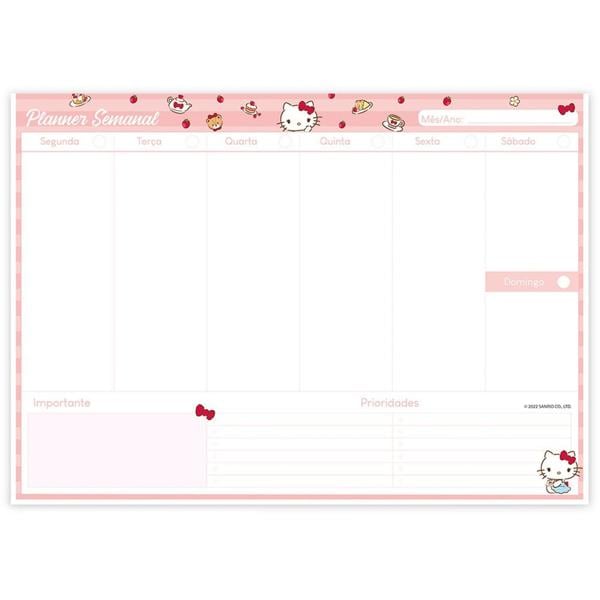 Planner semanal Hello Kitty, 60 folhas, 2332102, Spiral Hki - PT 1 UN