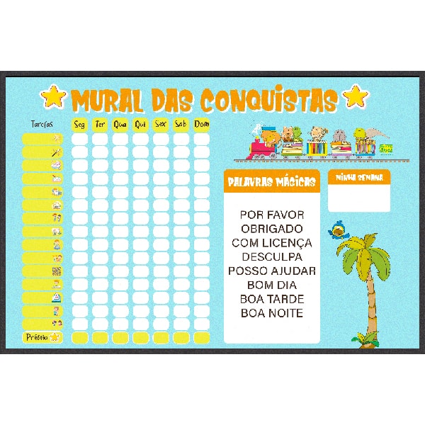 Planner semanal das conquistas, 60cm x 40cm, 4912, Stalo - PT 1 UN