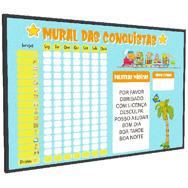 Planner semanal das conquistas, 60cm x 40cm, 4912, Stalo - PT 1 UN