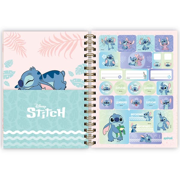 Planner colegial 174x240mm Stitch c/espiral 2635792 Spiral Ds PT 1 UN