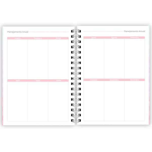 Planner colegial 174x240mm Flutter c/espiral 2635235 Spiral Flu PT 1 UN