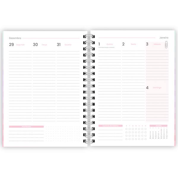 Planner colegial 174x240mm Flutter c/espiral 2635235 Spiral Flu PT 1 UN