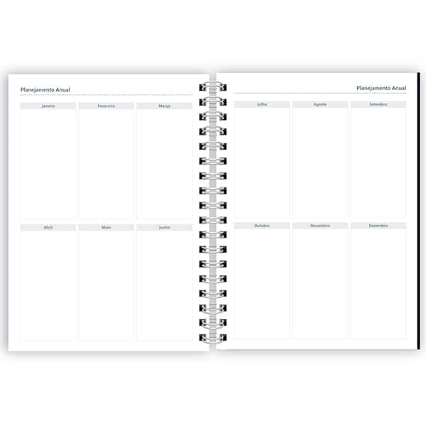 Planner colegial 174x240mm Lumi bc c/espiral 2633828 Spiral Lumi PT 1 UN