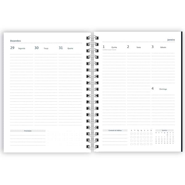 Planner colegial 174x240mm Lumi bc c/espiral 2633828 Spiral Lumi PT 1 UN
