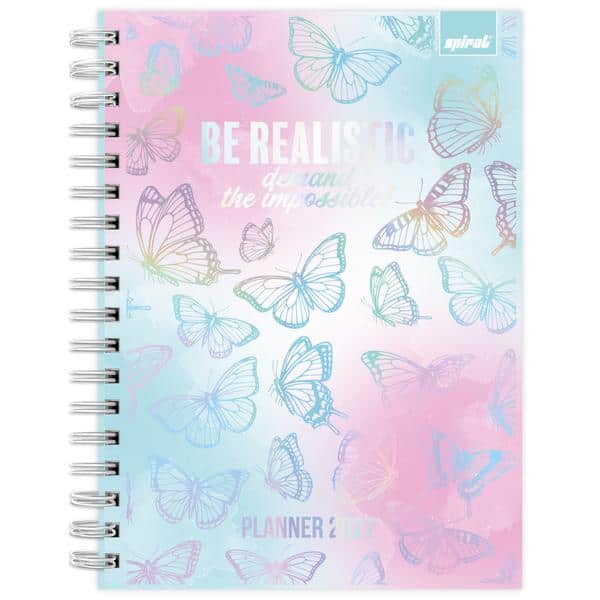 Planner Colegial 2027 Flutter, 80 Folhas, Capa Dura, 2751327, Spiral Flu - PT 1 UN Planner Colegial 2027 Flutter, 80 Folhas, Capa Dura, 2751327, Spiral Flu - PT 1 UN